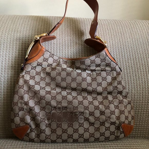 Gucci Women's Web GG Canvas Hobo Bag